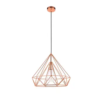 VISILICA ZAIRA 1x60W/E27 BAKAR METALNA #48CM