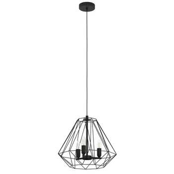 VISILICA 1xE27 CRNA TARLE