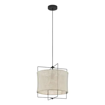 VISILICA 1xE27 CRNA/ TEKSTIL NATUR BRIDEKIRK