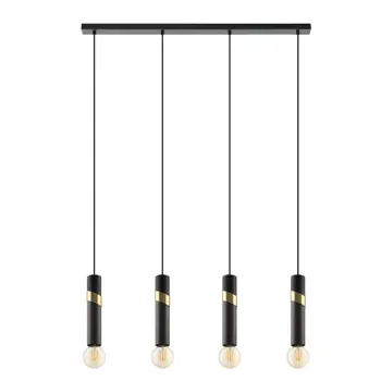 VISILICA 1xE27 D-925, CRNA/MESING/SIVA CEDRAL