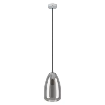 VISILICA 1xE27 PROM 200, KROM/CRNO PROZIRNO ALOBRASE