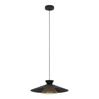 VISILICA 1xE27 PROM 500, CRNA/MESING GRIZEDALE