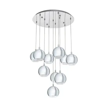 VISILICA 10xLED GU10, 10X3,3W, KROM CONESSA