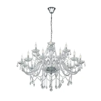 VISILICA/18, E14, KROM/AKRILNO STAKLO PROZIRNO BASILANO 1