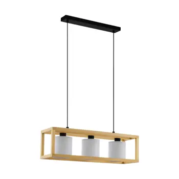 VISILICA 3xE27 D-770, DRVO/CRNA/BIJELA GRANADOS