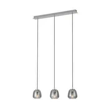 VISILICA 3xE27 D 870, STAKLO ZADIMLJENO/CRNA ALBARINO