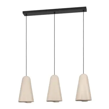 VISILICA 3xE27 D-900, CRNA/KERAMIKA BOJA PJESKA TOLLERIC