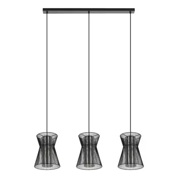 VISILICA 3xE27 D-930, CRNO/BIJELA MASETA