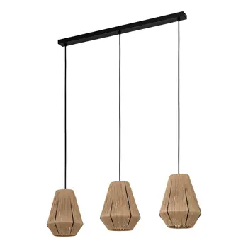 VISILICA 3xE27 TEKSTIL/BOJA DRVETA ALDERNEY