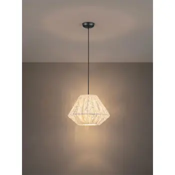 WABI RUČNO RAĐENA VISILICA BIJELA/CRNA E27 1X12W IP20