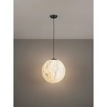 WABI RUČNO RAĐENA VISILICA BIJELA/CRNA E27 1X12W IP20