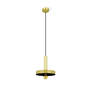 WHIZZ SATIN GOLD AND BLACK VISILICA  LAMP