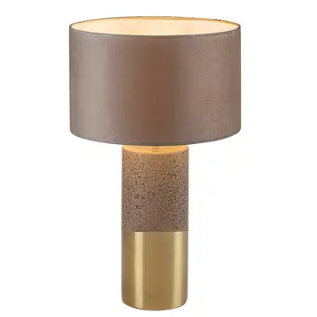 Yelda STOLNA SVJETILJKA E27 1x MAX 40W/BRAUN/ ZLATNA/IP20