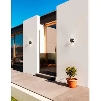 ZARI VANJSKA ZIDNA SVJETILJKA LED 4x1W/3000K/265lm/IP54/CRNA