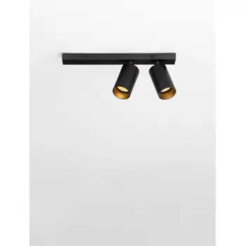 ZELOS STROPNI REFLEKTOR 2X10W GU10 IP20 CRNA