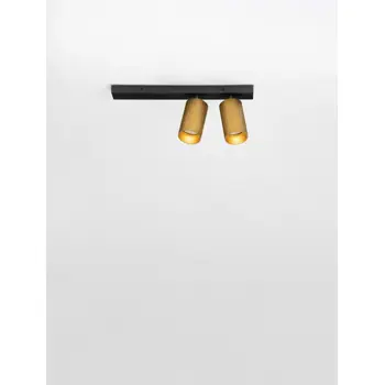 ZELOS STROPNI REFLEKTOR 2X10W GU10 IP20 CRNA/ZLATNA