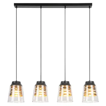 ZENAIDA VISILICA E27 4X MAX 60/MAT CRNA/IP20