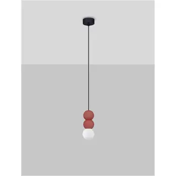 ZERO VISILICA  G9/3X5W/CRVENA