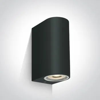 ZIDNA SVJETILJKA 2XGU-10 IP65 CRNA