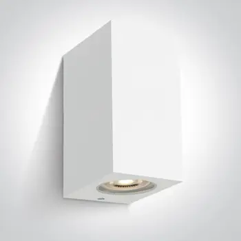 ZIDNA SVJETILJKA 2xGU10/max.2x6W/ABS+PC/IP65 BIJELA