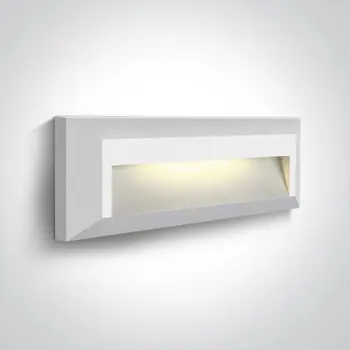 ZIDNA SVJETILJKA LED 2W/3000K/65lm/230V/230x80x27mm/IP65/BIJELA