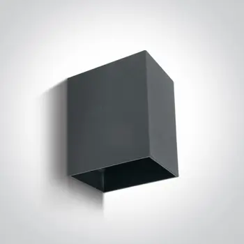 ZIDNA SVJETILJKA LED 3W/3000K/200lm/230V/IP54/68x107x90mm ANTRACIT