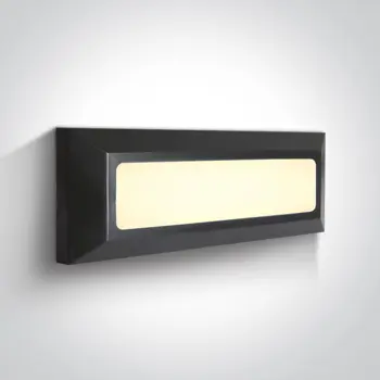 ZIDNA SVJETILJKA LED/3W/250lm/3000K/230V  IP65/IK08 ANTRACIT