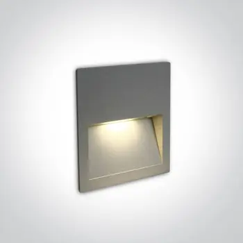 ZIDNA SVJETILJKA LED/3W/3000K/300lm/240V IP65 SIVA