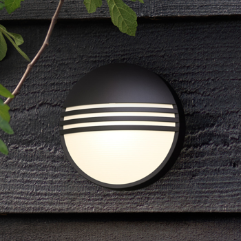 ZIDNA SVJETILJKA YARROW LED 6W/600lm/2700K/IP44/CRNA