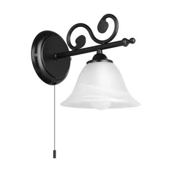 ZIDNA LAMPA 1xCRNA/ALABASTER MURCIA
