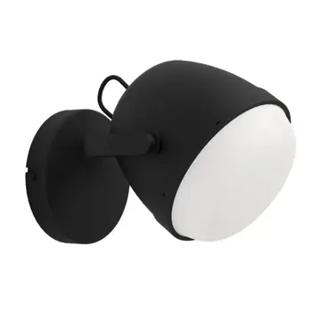 ZIDNA LAMPA 1xE27 V-170, CRNA/BIJELA UPANEMA