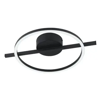 ZIDNA/STROPNA, LED 17W, RGB, SA DALJINSKIM, CRNA/BIJELA AMANDOLO