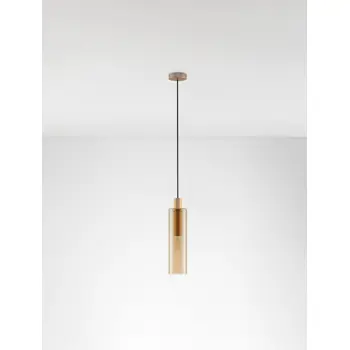 ZOELLA VISILICA E27 1X12W IP20 JANTARNO STAKLO