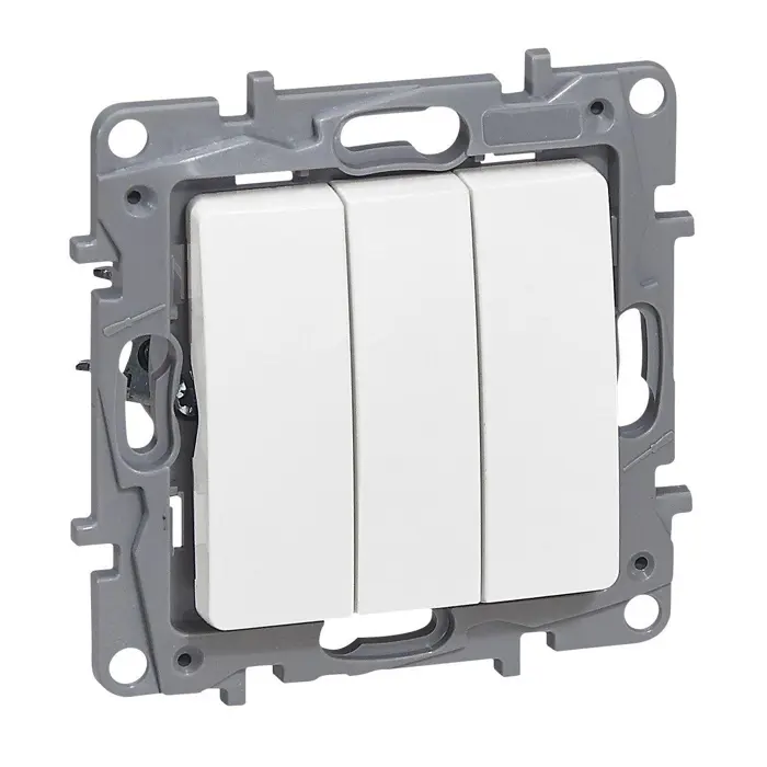 764X03 NILOE TROSTRUKI PREKIDAČ 1P/10A/250V BIJELI