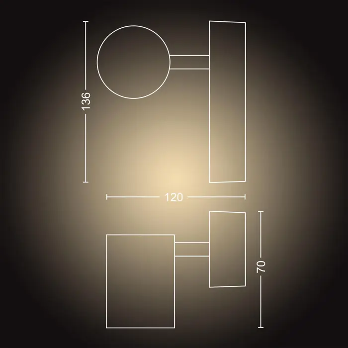 Adore PHILIPS HUE REFLEKTOR 1x5W 230V BIJELA