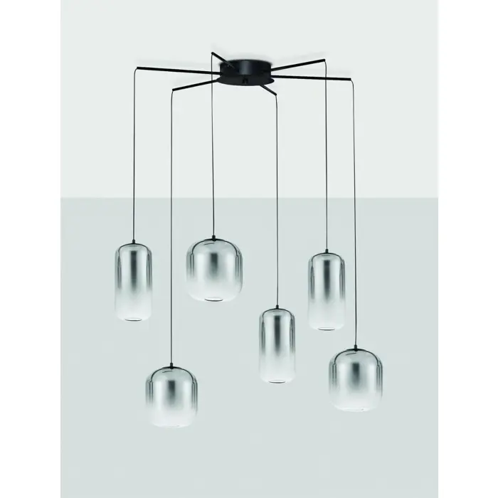 AELIA VISILICA LED/3000K/25W/2792Lm/CRNA & SIVA