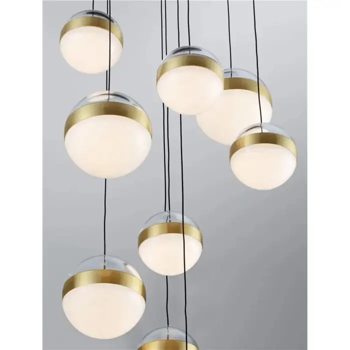 ALAZ LED LUSTER 9X CRNA/ZLATNA 81W 3000K IP20 TRIAC DIMABILNA