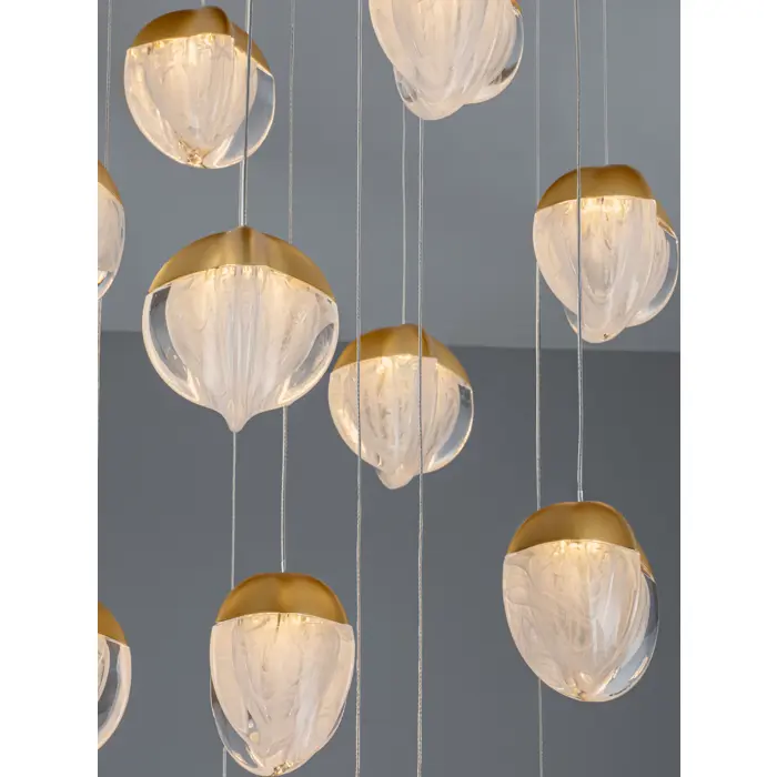 ALICIA LED LUSTER 18X ZLATNA 90W IP20 3000K TRIAC DIMABILNA