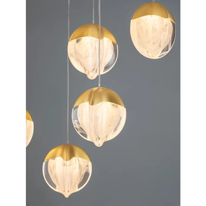 ALICIA LED LUSTER 18X ZLATNA 90W IP20 3000K TRIAC DIMABILNA