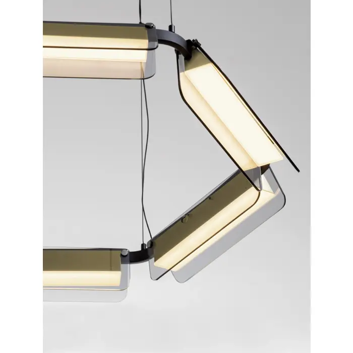 APNEA VISILICA LED/3000K/39W/4822Lm/CRNA & ZLATNA