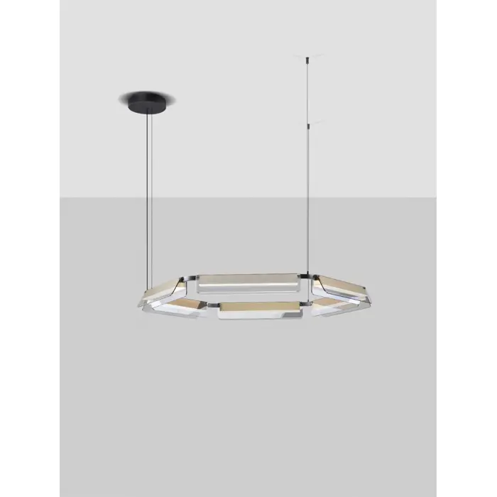 APNEA VISILICA LED/3000K/61W/6646Lm/CRNA & ZLATNA