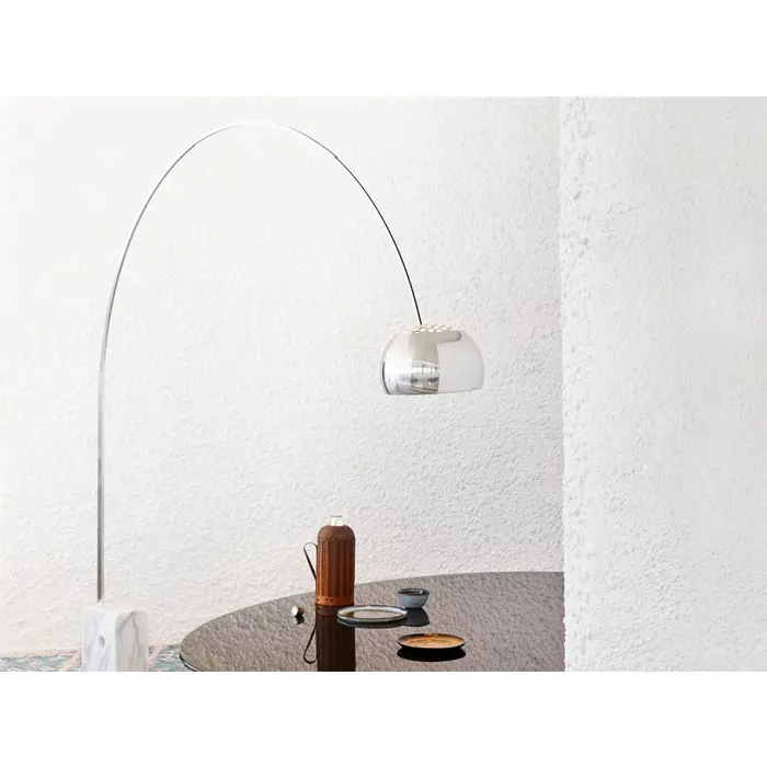 ARCO LED STAJAĆA SVJETILJKA E27/70W/H.2400mm/IP20 ALUMINIJ MRAMOR