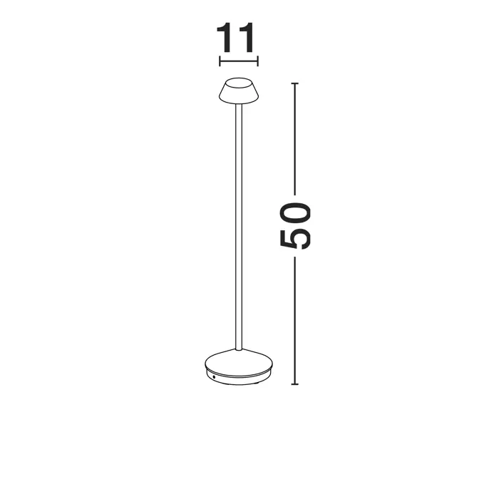 ARION STOLNA LAMPA LED 3000K 187lm IP65 CRNA