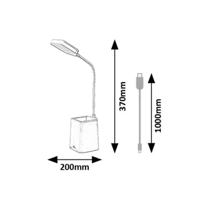 Arvid STOLNA SVJETILJKA LED 6W/RUĹĽIÄASTA/IP20/300lm