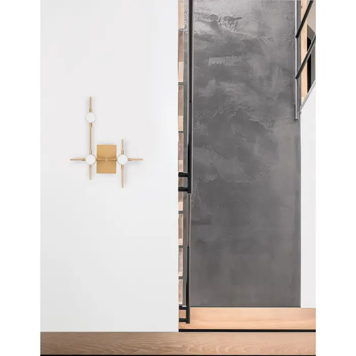 ATOMO ZIDNA SVJETILJKA LED 9W/3000K/605lm/IP20/ZLATNA