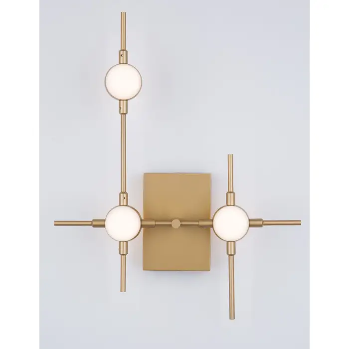 ATOMO ZIDNA SVJETILJKA LED 9W/3000K/605lm/IP20/ZLATNA