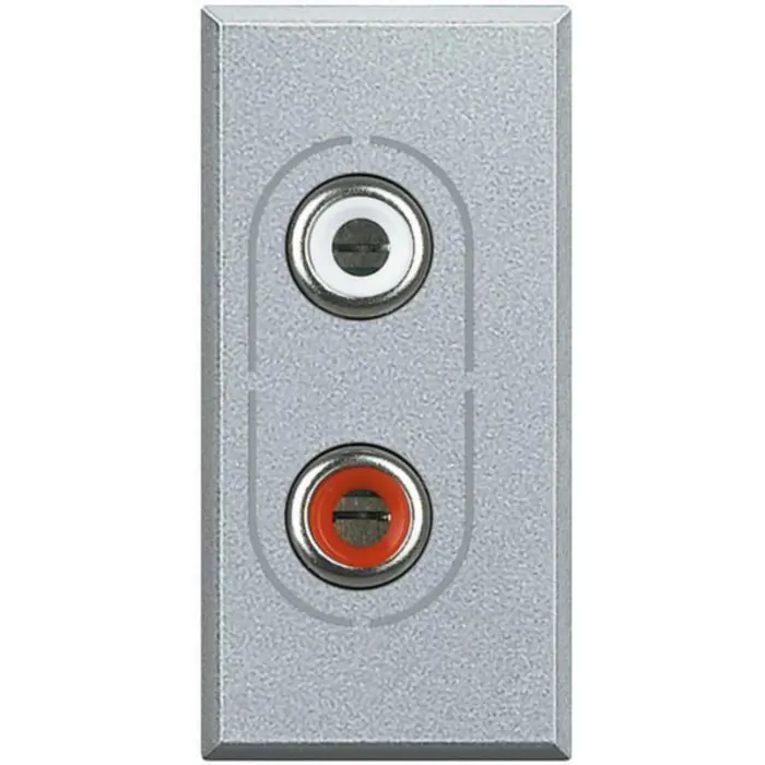 AUDIO UTIČNICA 2×RCA MATIX BIJELA