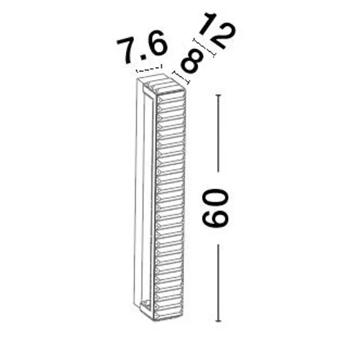 AURELIA ZIDNA LAMPA LED 19W/3500K/1428lm/IP20/ZLATNA