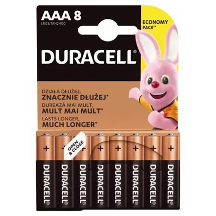 BATERIJA DURACELL BASIC AAA 8/1