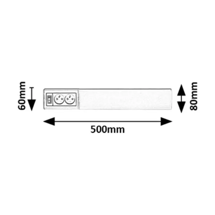 Bath2E RASVJETA ZA POLICE LED 10W/BIJELA/IP20/900lm